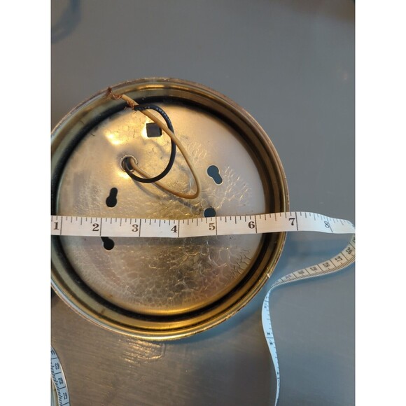 Ceiling Wall Light Fixture Dome Glass White Brown Roses Floral Vintage Country - Picture 10 of 11